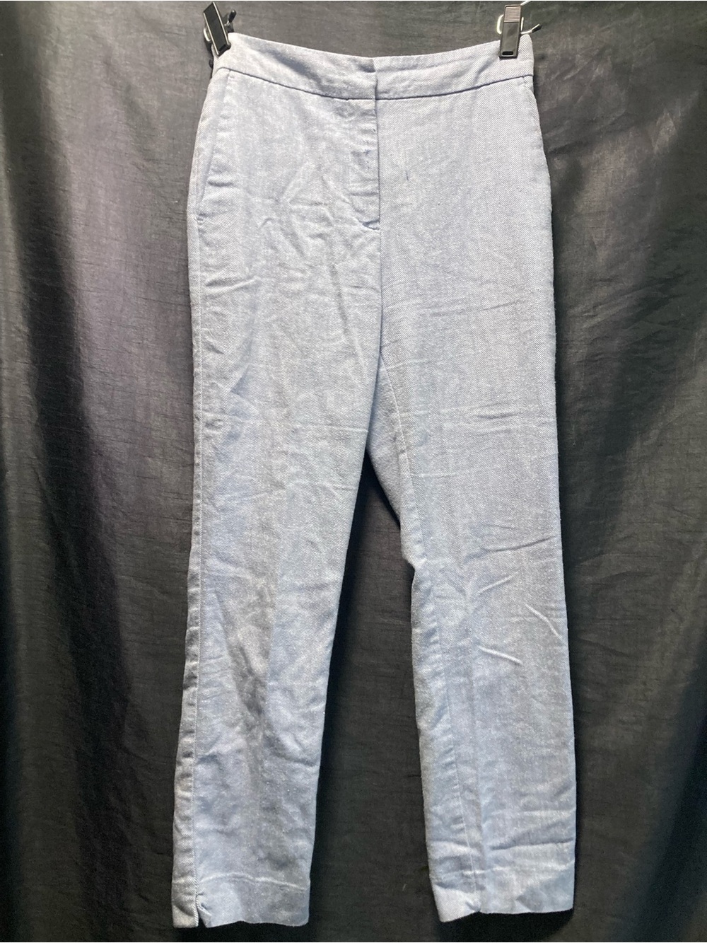 Zara Light Blue Tailored Slim Straight Ankle Pants Women’s Size S